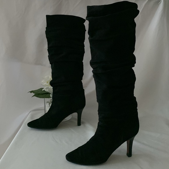 MANOLO BLAHNIk Slouchy Suede Leather Boots - Picture 15 of 15